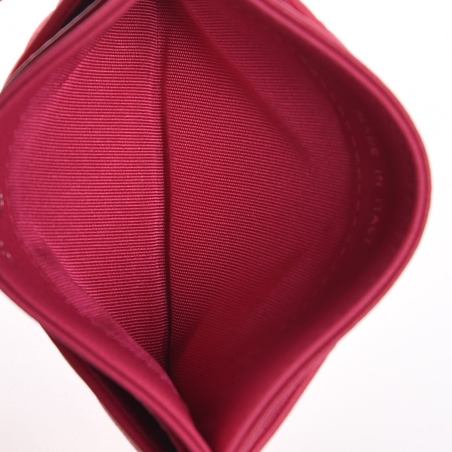 Chanel Lambskin Quilted Diamond CC Card Holder Fuchsia 5 of 9