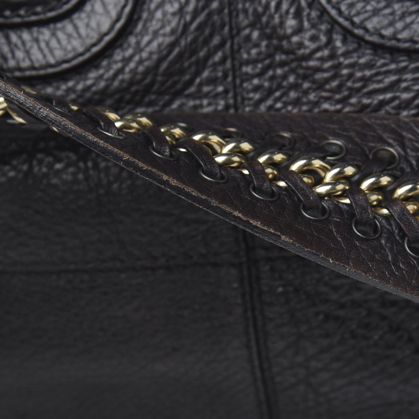 Sugar Goatskin Medium Corset Chain Nightingale Black