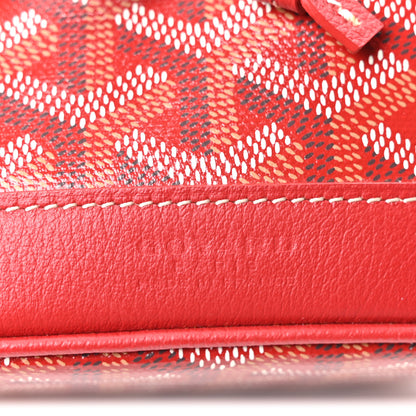 Goyard Goyardine Petit Flot Mini Bucket Bag Red 6 of 10