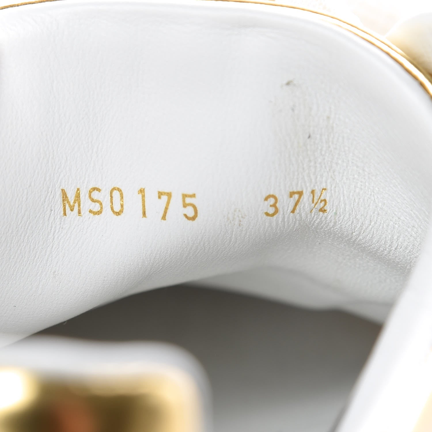 Louis Vuitton Metallic Calfskin Frontrow Sneakers 37.5 Gold 7 of 12