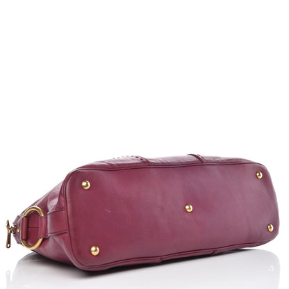 Saint Laurent Calfskin Large Muse Cherry 4 of 10