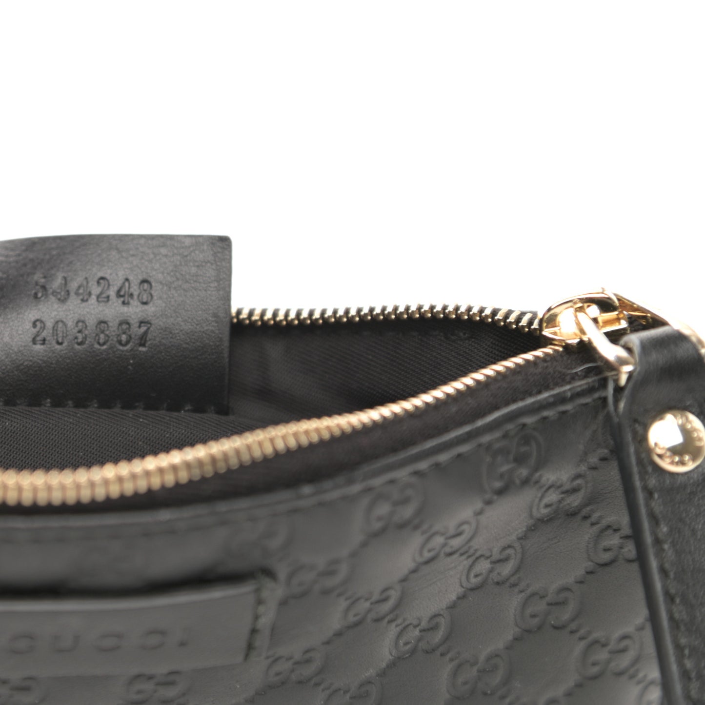 Microguccissima Key Ring Coin Case Black