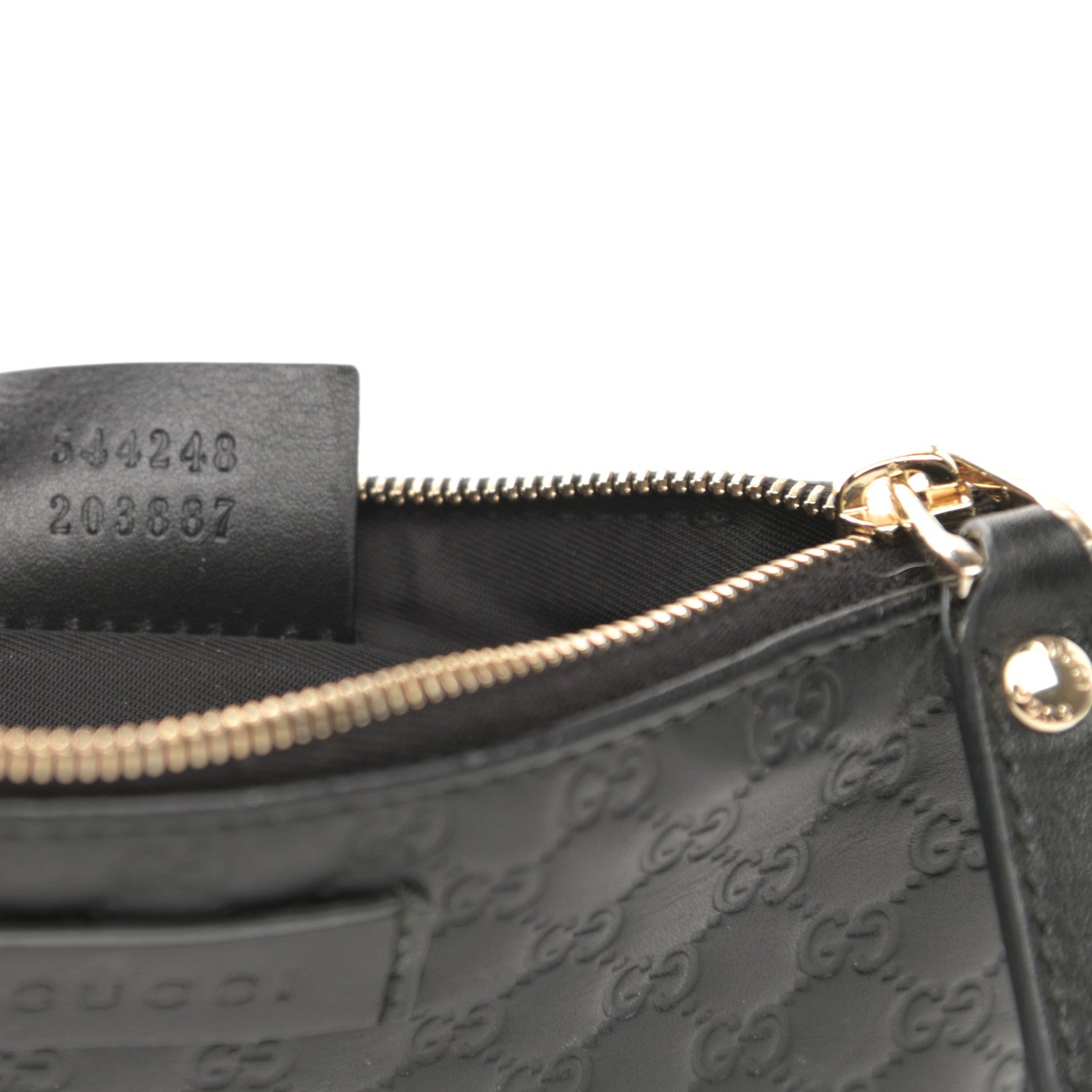 Gucci Microguccissima Key Ring Coin Case Black 7 of 8