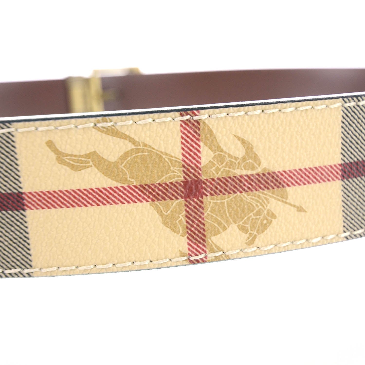 Burberry Haymarket Check Belt 42 105 2 of 5