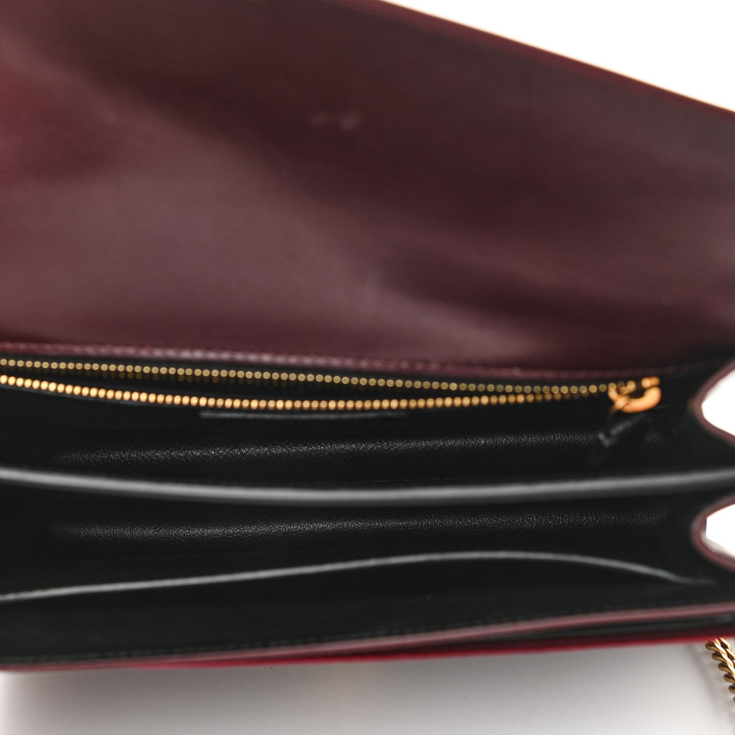 Velvet Monogram Cassandra Clasp Bag Burgundy