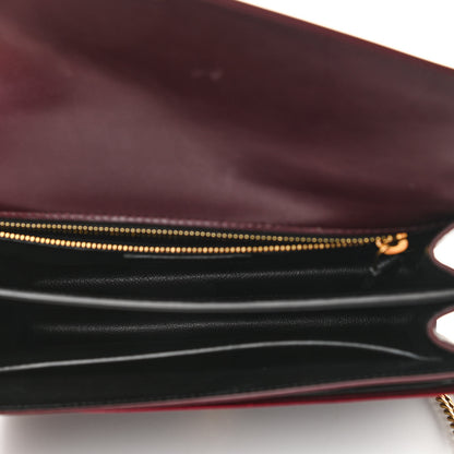 Saint Laurent Velvet Monogram Cassandra Clasp Bag Burgundy 5 of 13