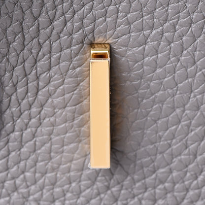 Hermes Taurillon Clemence Birkin 30 Etain 27 of 37