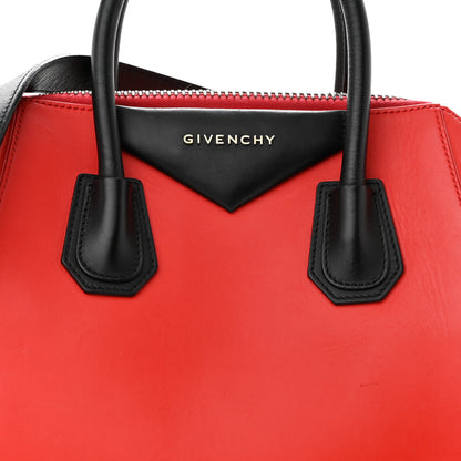 Givenchy Smooth Calfskin Small Bi-Color Antigona Red Black 8 of 12