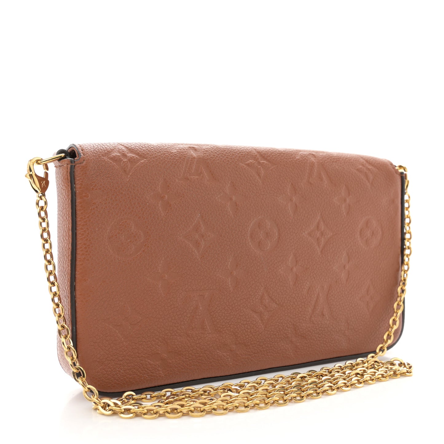Empreinte Pochette Felicie Chain Wallet Cognac