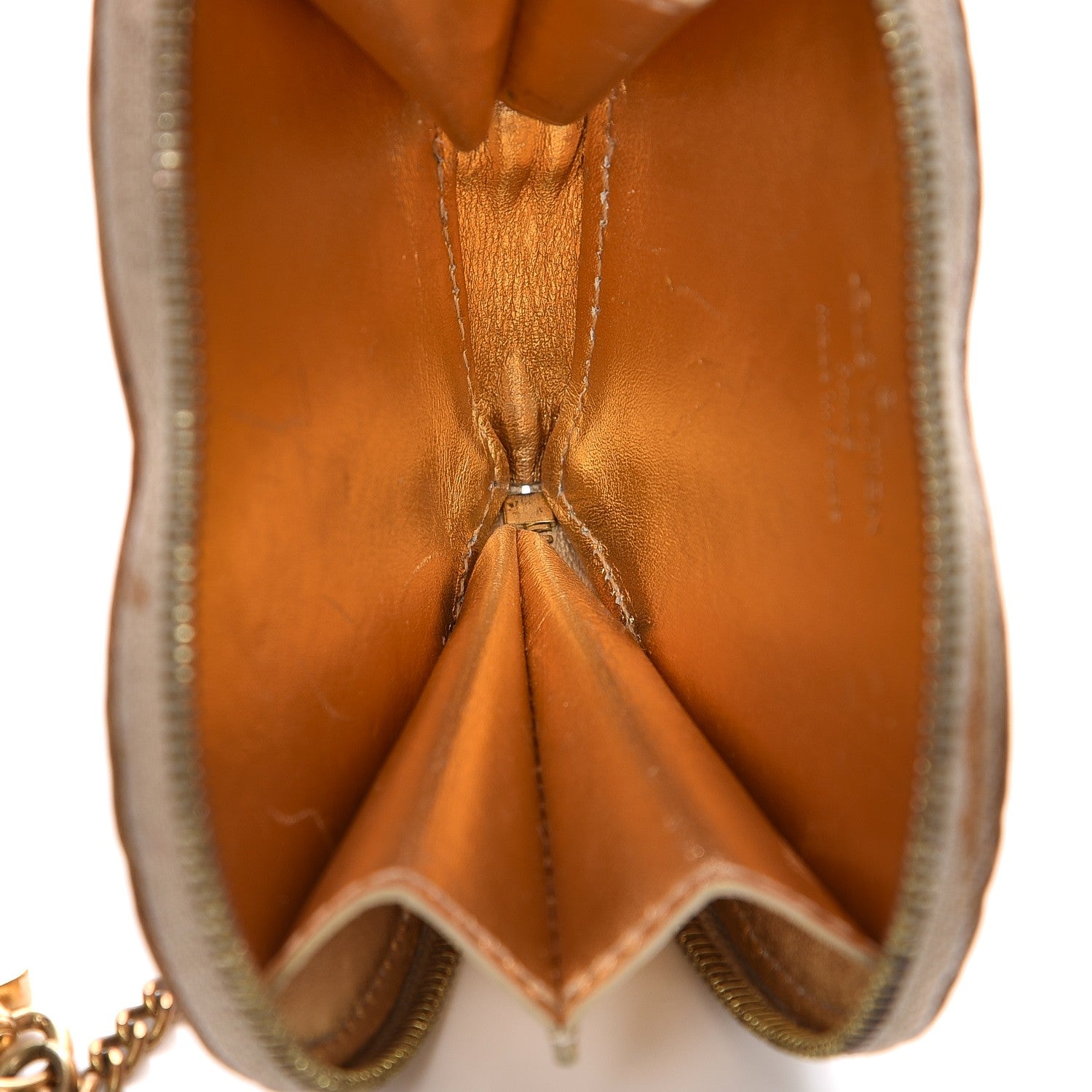 Louis Vuitton Monogram Miroir Heart Coin Purse Gold 6 of 9