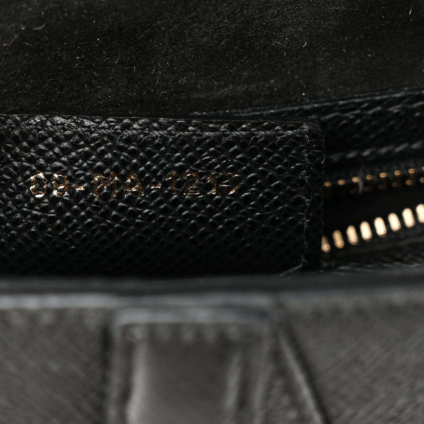 Grained Calfskin Saddle Bag Black
