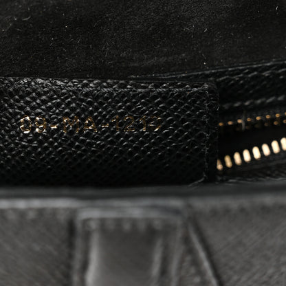 Christian Dior Grained Calfskin Saddle Bag Black 7 of 11