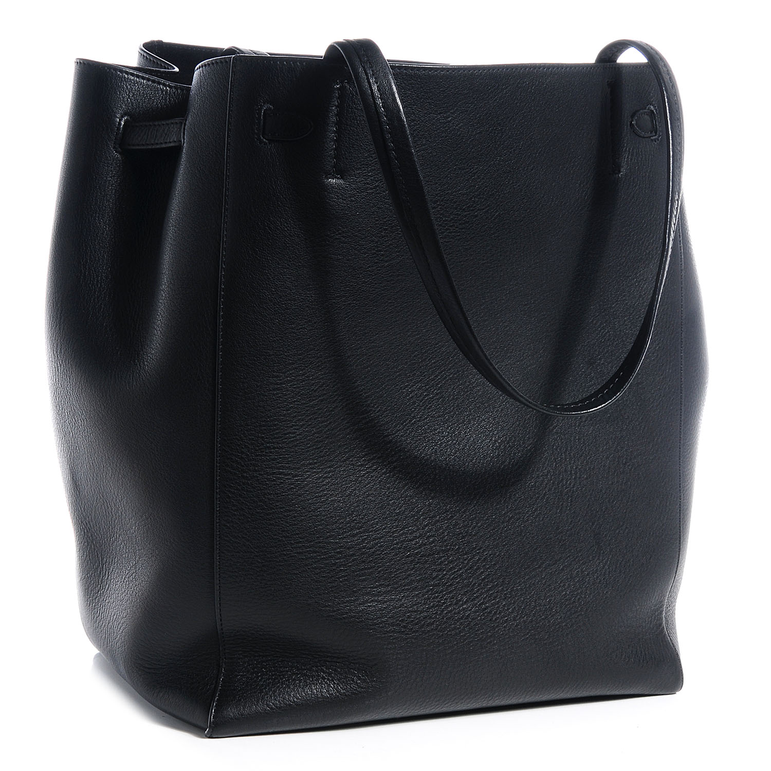 Celine Soft Grained Calfskin Medium Cabas Phantom Black 3 of 7