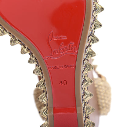 Christian Louboutin Calfskin Cordorella 110 Wedge Sandals 40 Version Cuoio 11 of 14