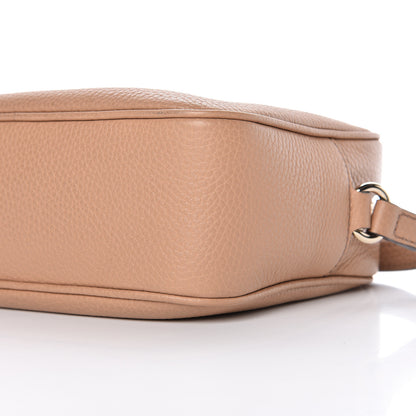 Gucci Pebbled Calfskin Small Soho Disco Bag Camelia 11 of 13