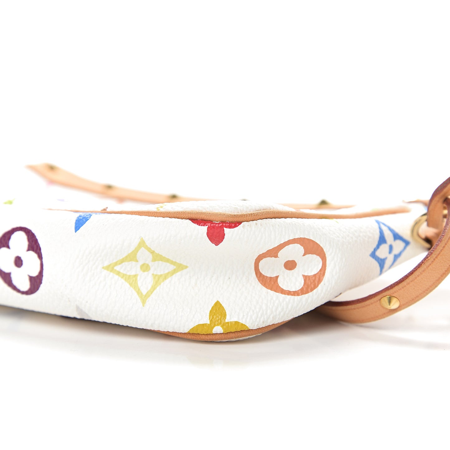 Monogram Multicolor Pochette Accessories White