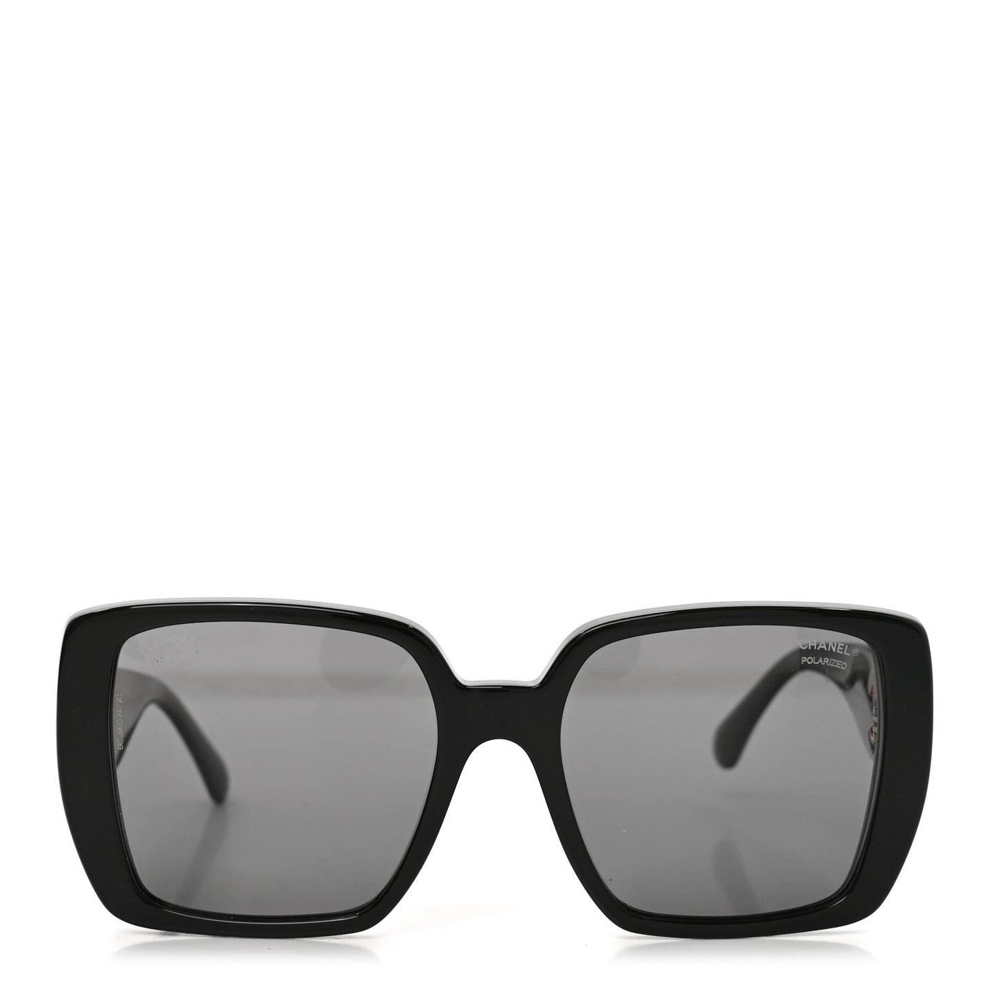 Acetate CC Square Sunglasses 5541-A Black