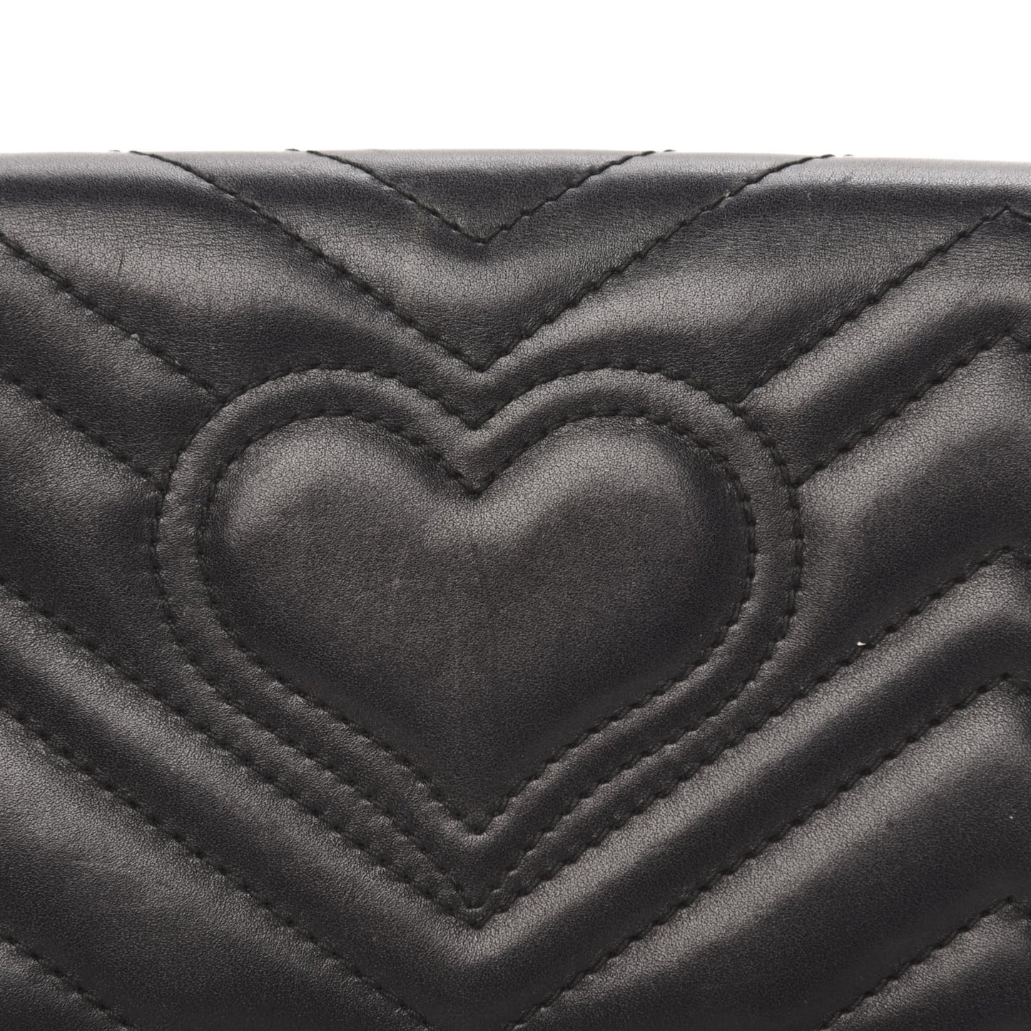 Calfskin Matelasse GG Marmont Mini Bag Black