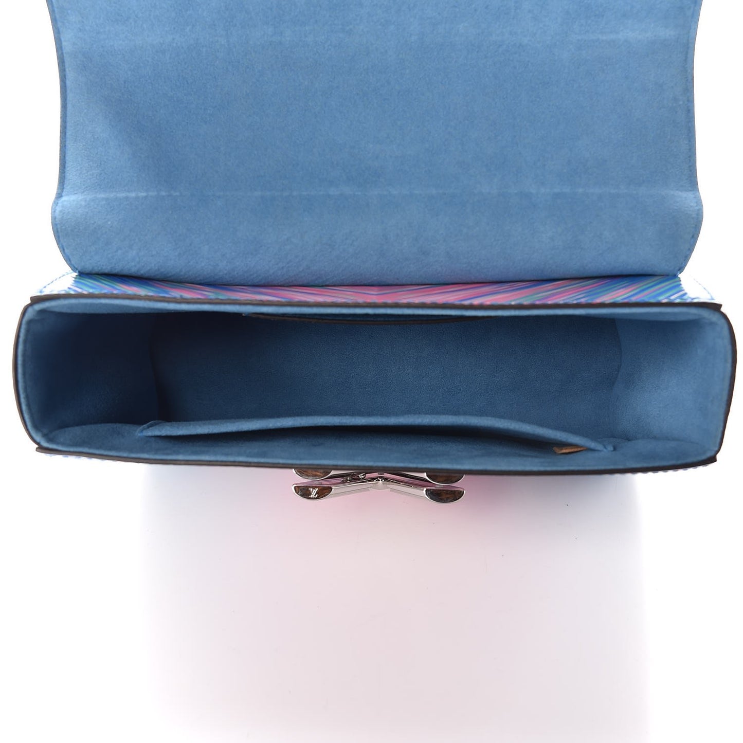 Epi Tropical Twist Shoulder Bag MM Blue Rose