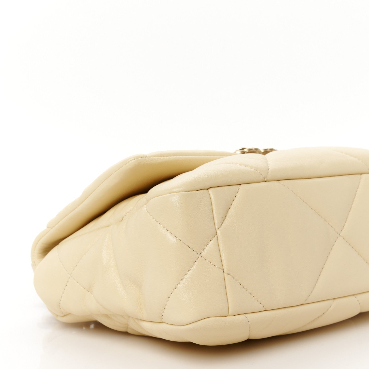 Chanel Lambskin Quilted Medium Chanel 19 Flap Yellow 9 of 11