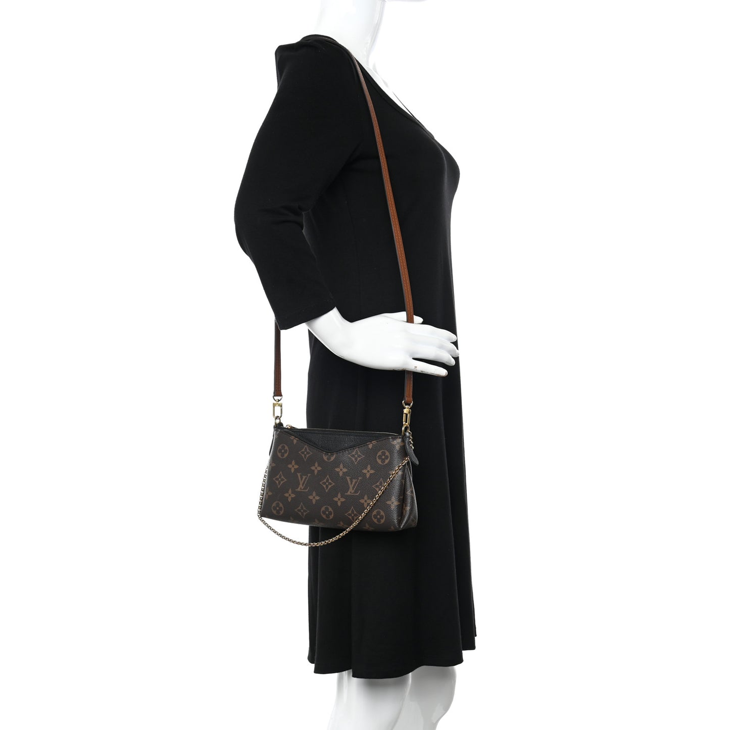 Monogram Pallas Clutch Black