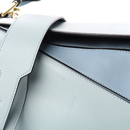 Loewe Calfskin Medium Puzzle Bag Aqua Light Blue Stone Blue 9 of 9