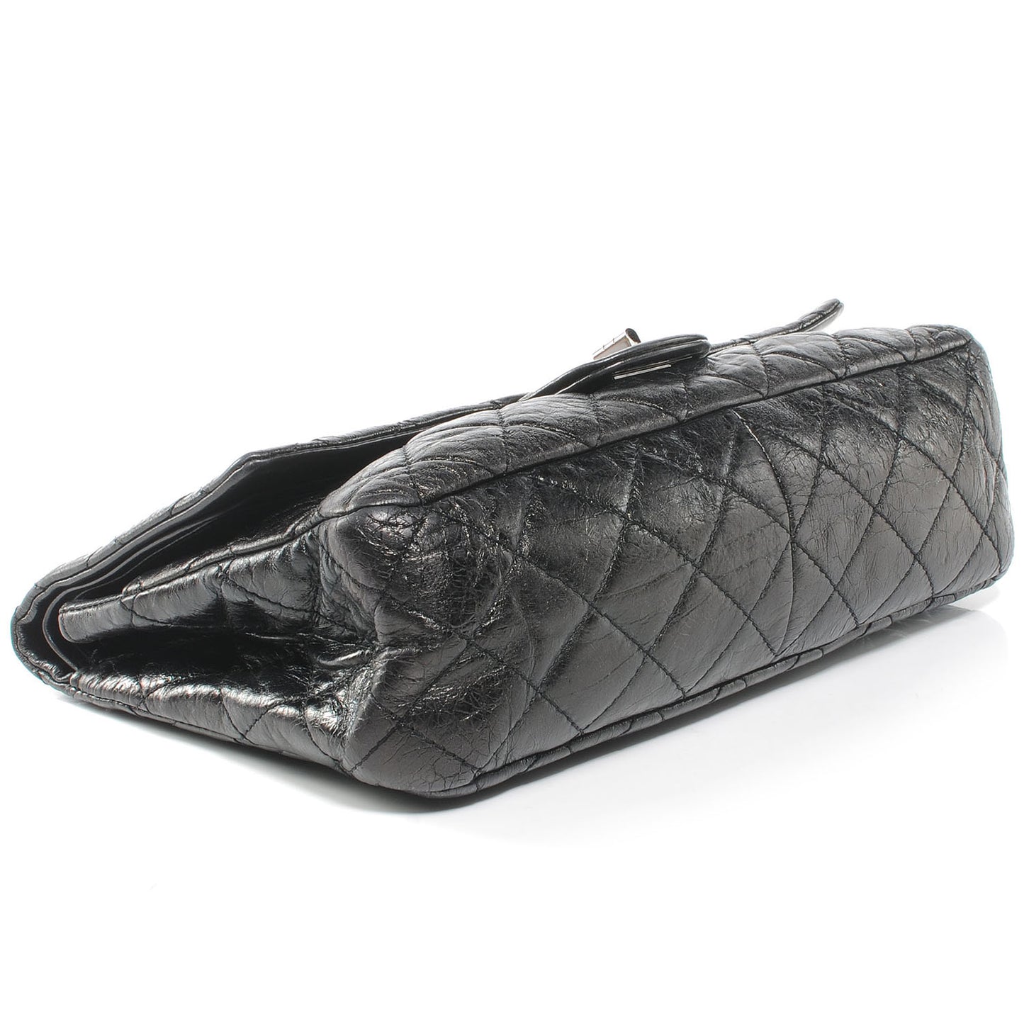 Aged Calfskin 2.55 Reissue 227 Flap Metallic Grey