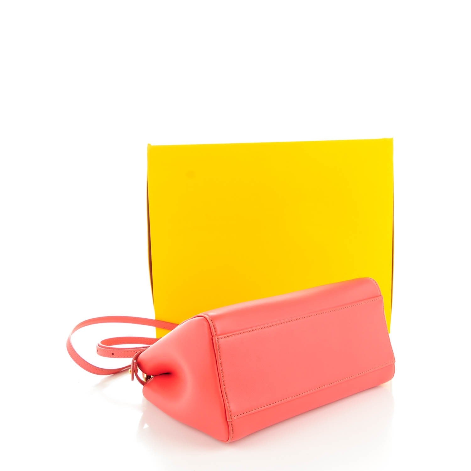 Fendi Nappa Mini Peekaboo Iconic Satchel Rosa Exstasy 4 of 8