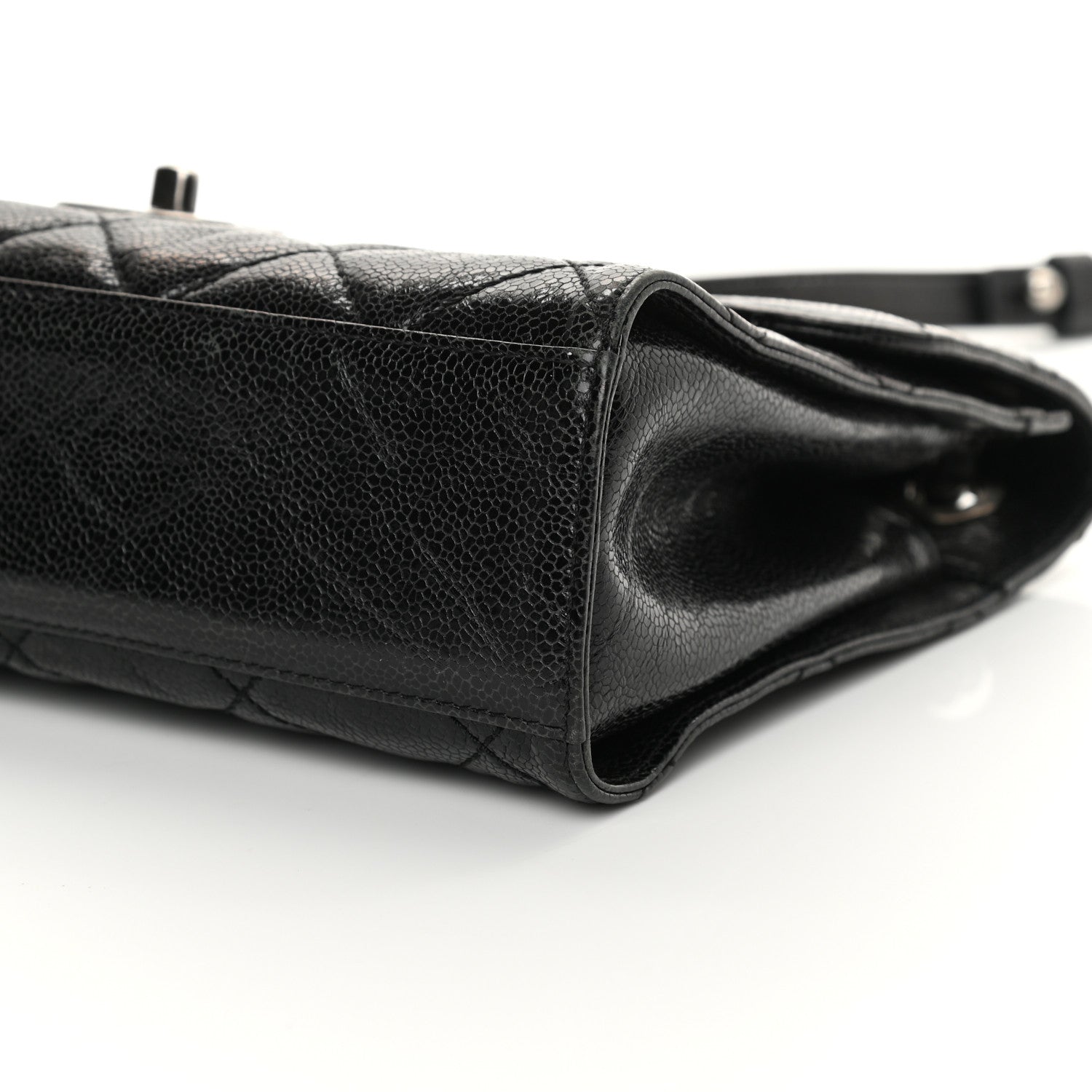 Chanel Crumpled Grained Calfskin Medium CC Crave Flap Black 7 of 12