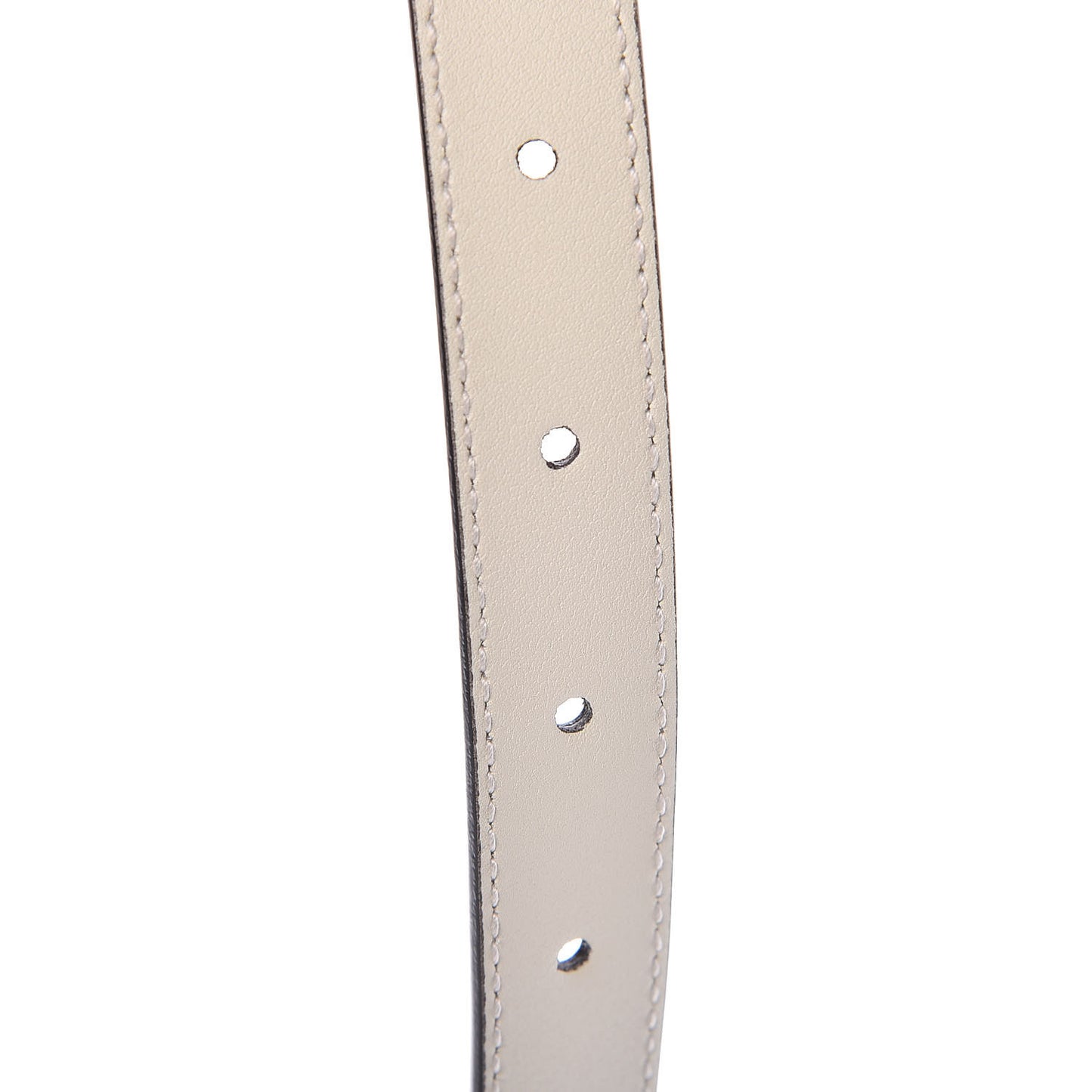Calfskin Double G 20mm Belt 85 34 Mystic White