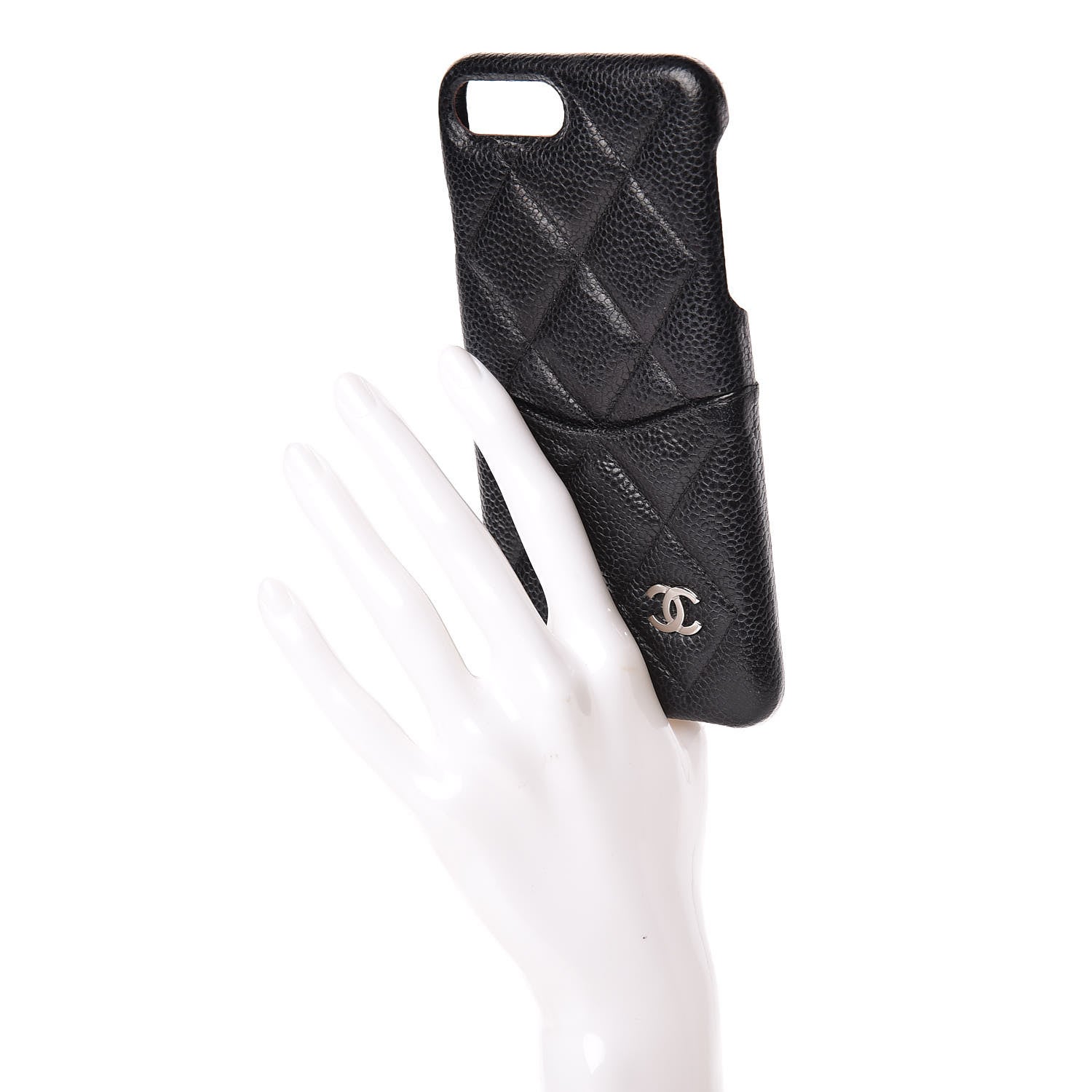 Chanel Caviar Quilted iPhone 8 Plus Coco Tech Case Black 2 of 9