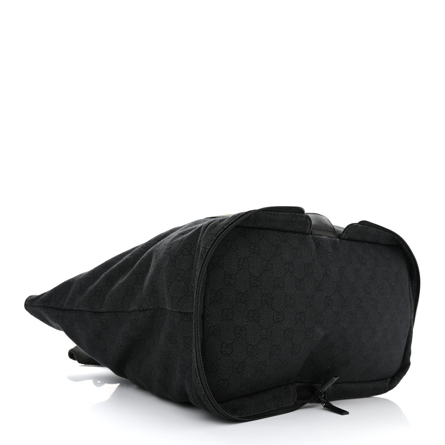 Gucci Denim Monogram Large Collapsible Travel Tote Black 4 of 10
