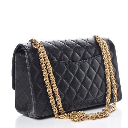 Chanel Aged Calfskin Quilted 2.55 Reissue 225 Flap Black 3 of 10