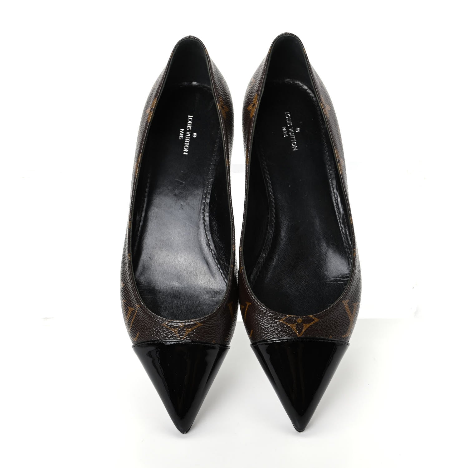 Louis Vuitton Patent Monogram Fetish Ballerina Flats 37.5 5 of 10