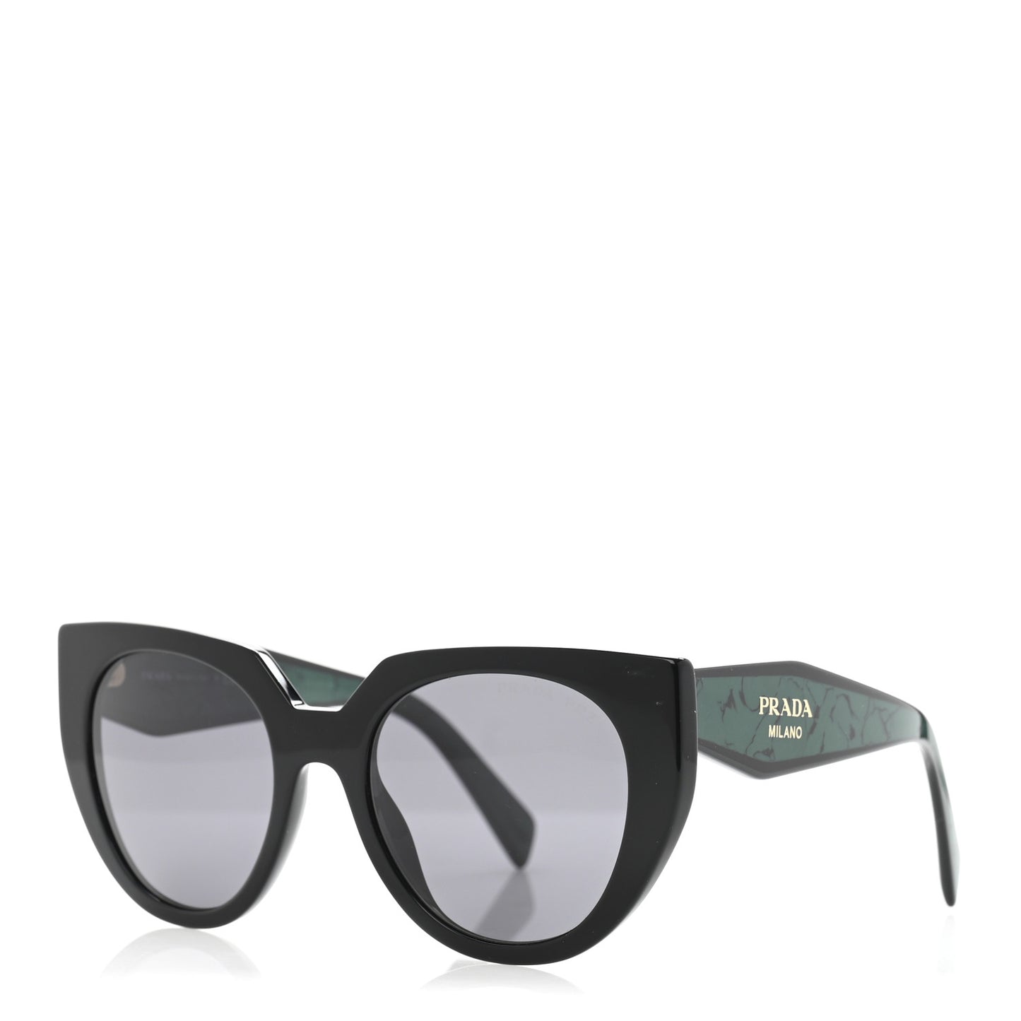 Acetate Sunglasses SPR 14W Black Green