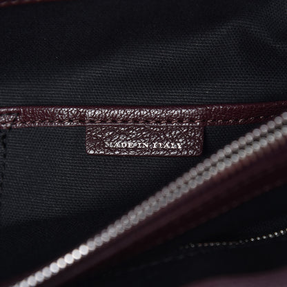 Burberry Goatskin Vintage Check Medium Banner Tote Deep Claret 9 of 12