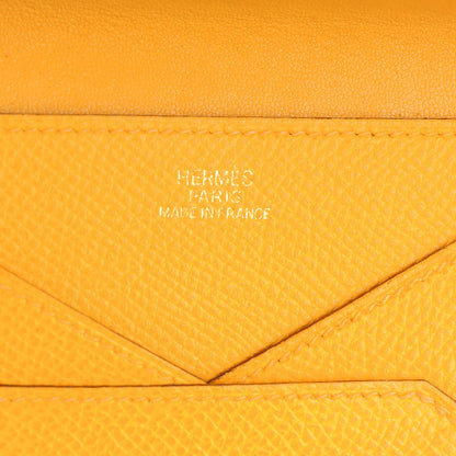 Hermes Epsom Envelope Pouch Jaune 6 of 9