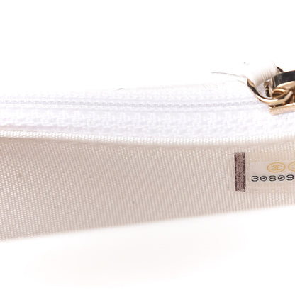 Chanel Calfskin Quilted Maxi Pearls Clutch With Chain White 10 of 10
