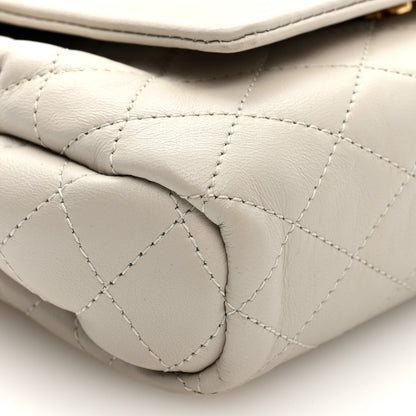 Saint Laurent Lambskin Quilted Monogram Mini Nolita Crema Soft 8 of 10