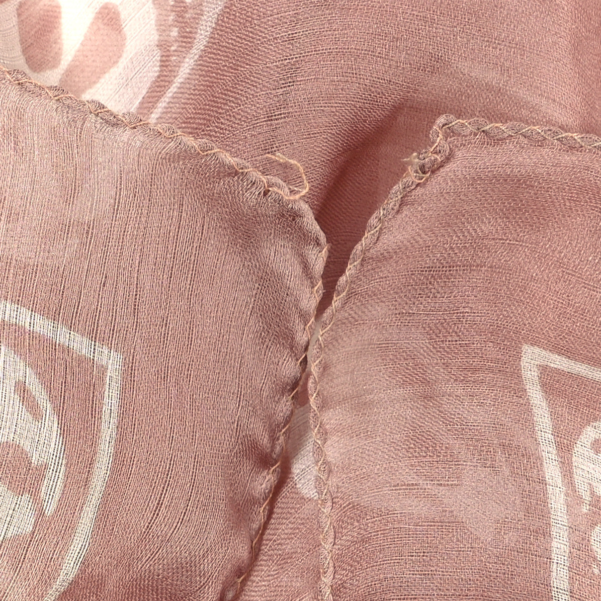 Alexander McQueen Silk Chiffon Skull Scarf Pink 3 of 3