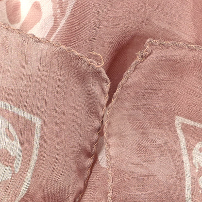 Alexander McQueen Silk Chiffon Skull Scarf Pink 3 of 3