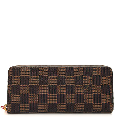 Louis Vuitton Damier Ebene Clemence Wallet Cherry 1 of 8