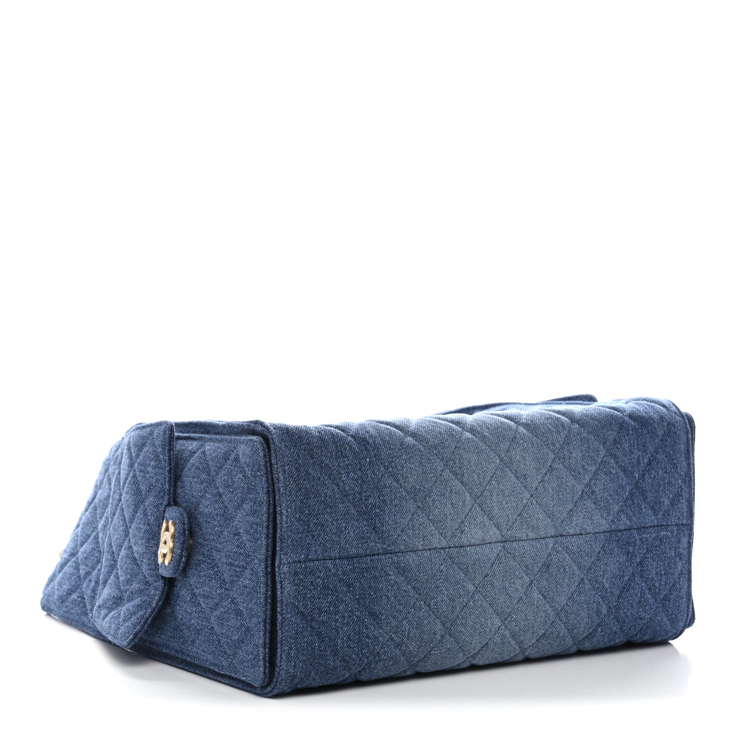 Chanel Washed Denim Quilted Medium Chanel 25 Handbag Blue 5 of 11
