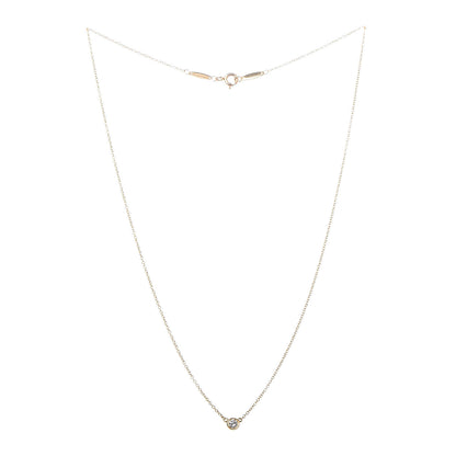 Tiffany 18K Yellow Gold Diamond .14ct Elsa Peretti Diamonds by the Yard Pendant Necklace 3 of 7