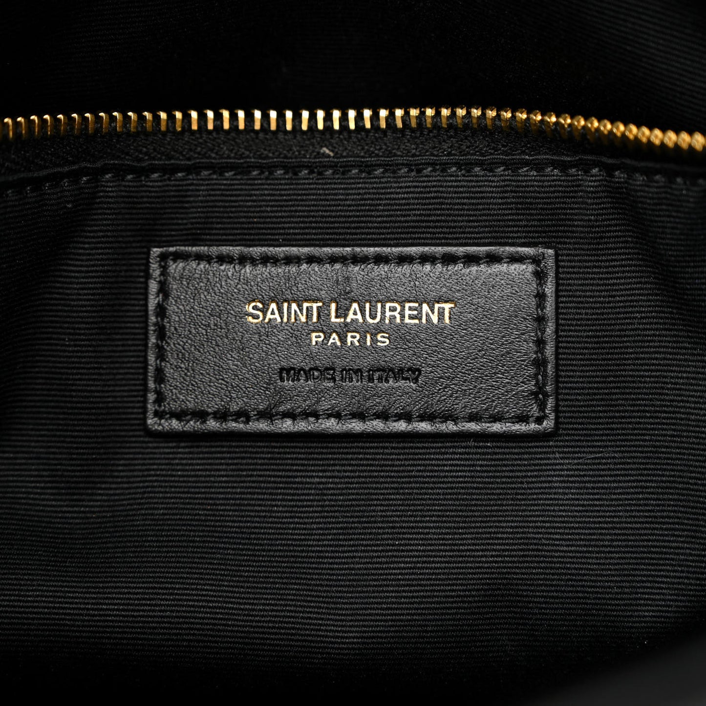 Lambskin Quilted Small Loulou Puffer Monogram Chain Tote Black