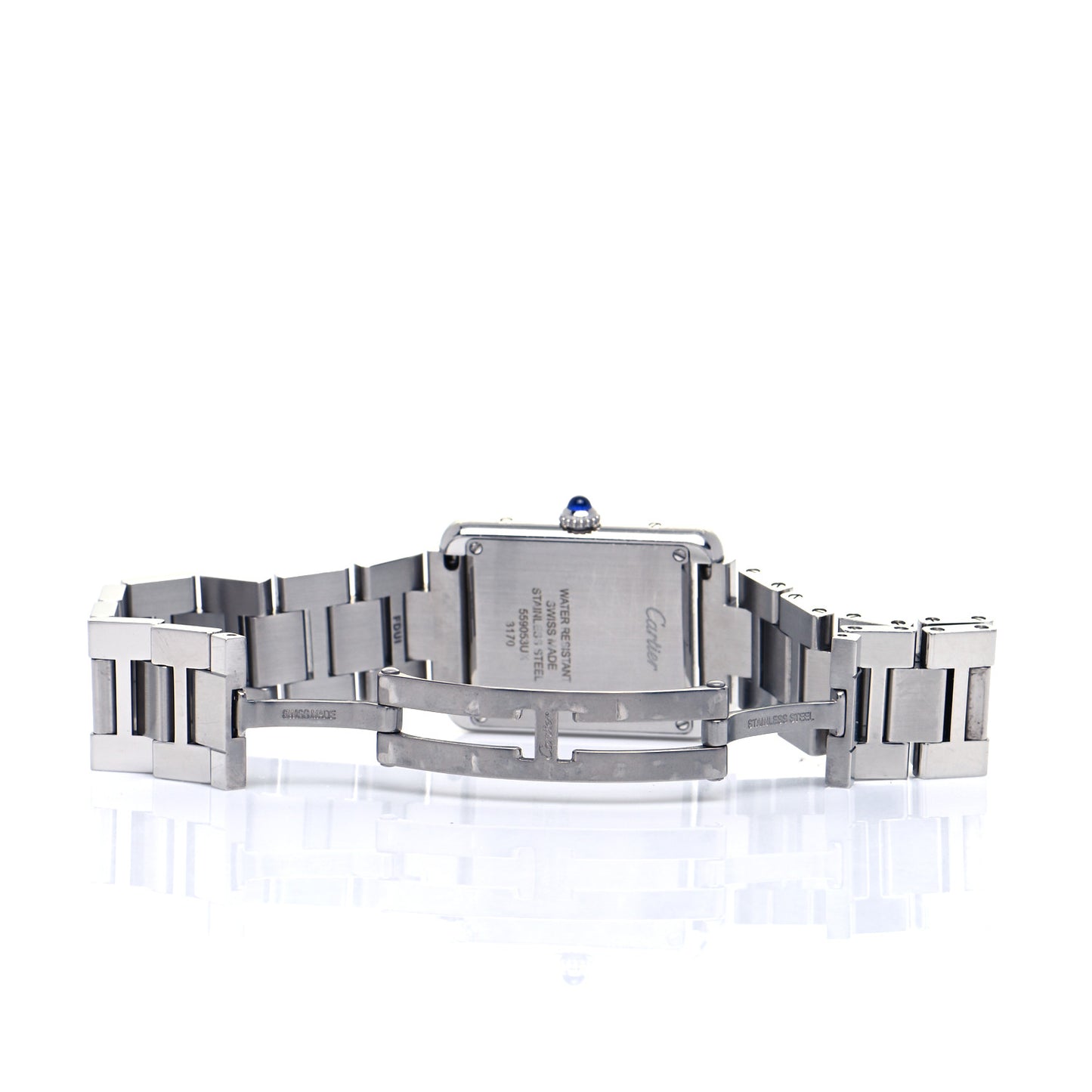 Stainless Steel 24mm Tank Solo Quartz Watch