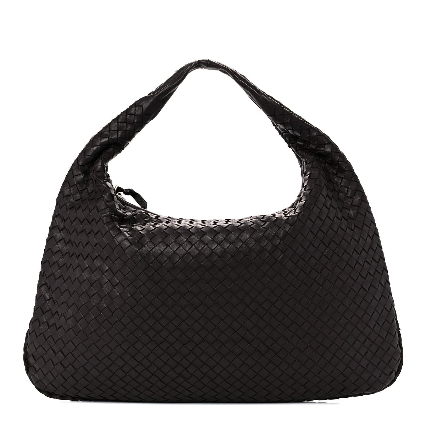 Nappa Intrecciato Large Veneta Hobo Ebano