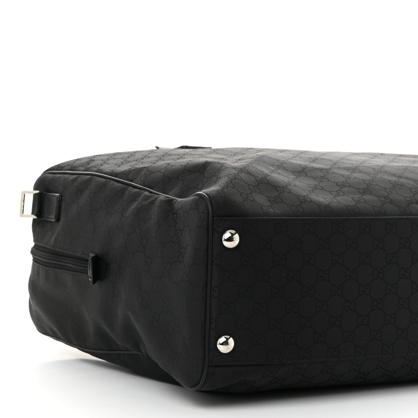 Nylon Monogram Large Duffle Bag Black
