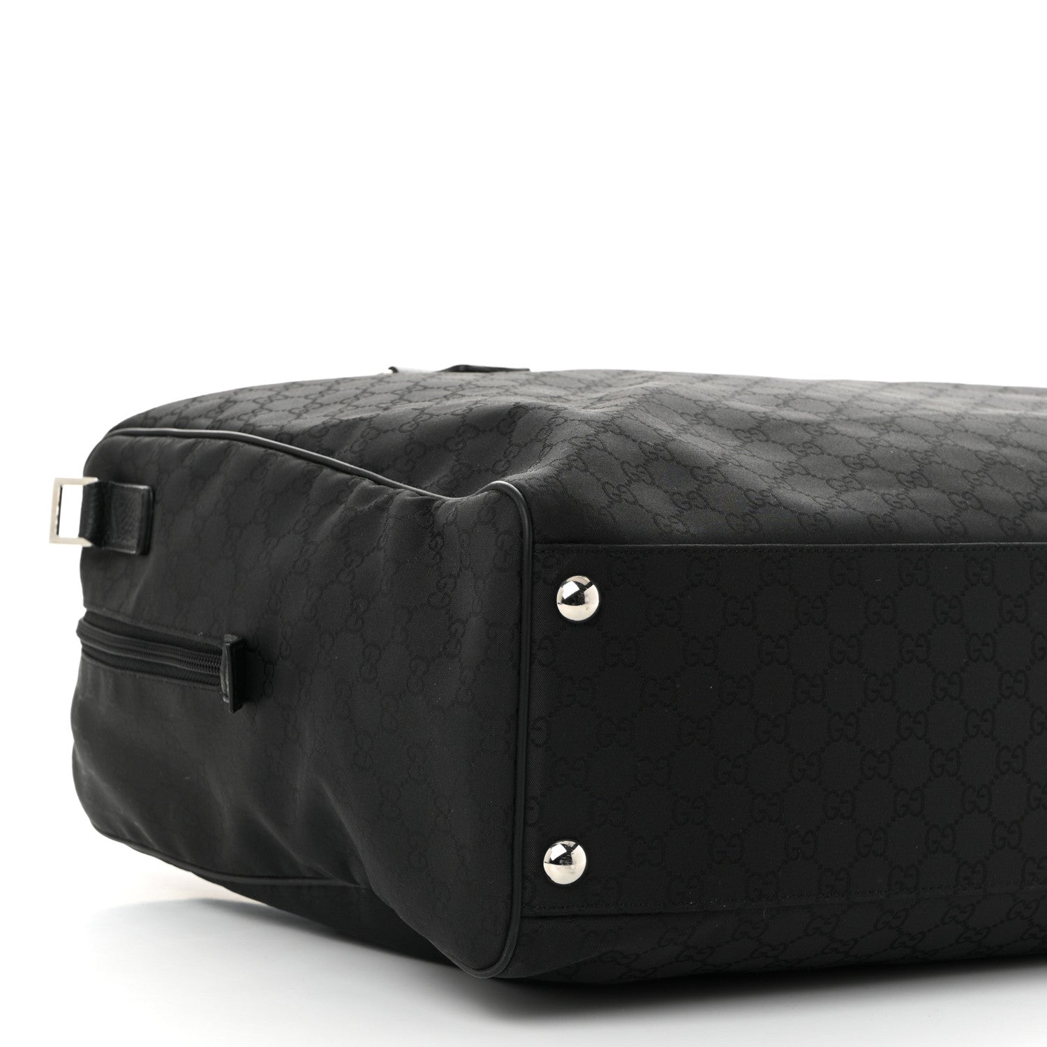 Gucci Nylon Monogram Large Duffle Bag Black 9 of 10