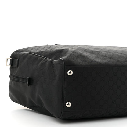 Gucci Nylon Monogram Large Duffle Bag Black 9 of 10